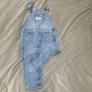 OshKosh B'gosh Light Blue Heart Overalls